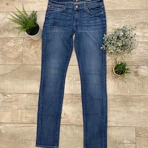 7 for all mankind roxanne jeans size 28 like new skinny